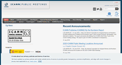 Desktop Screenshot of meetings.icann.org