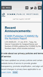 Mobile Screenshot of meetings.icann.org